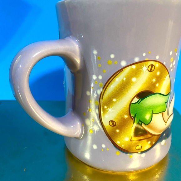 DISNEY STORE EXCLUSIVE TINKER BELL 3-D CERAMIC MUG LAVENDER 16oz MUG - Picture 8 of 11